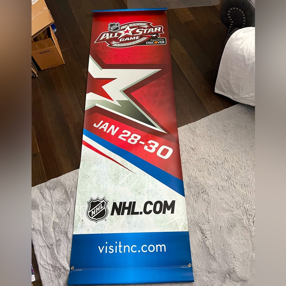 2011 NHL All Star Game Raleigh, NC Street Banner